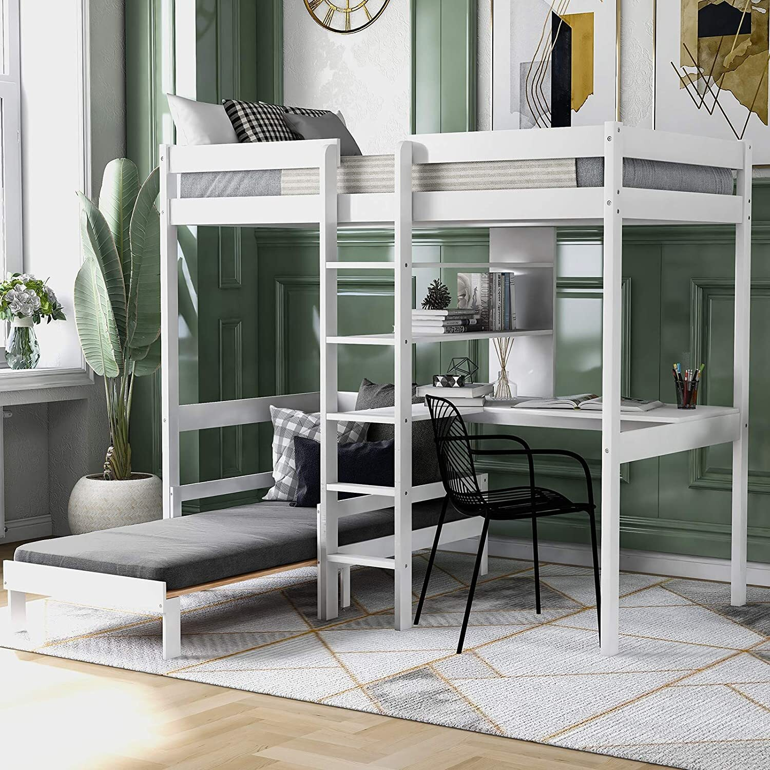 Futon Bunk Bed With Desk - Foter inside Expert Insights into the Durability of the T/T Mission Bunk Bed