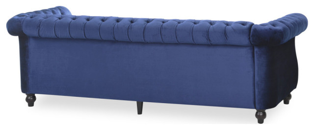 Garrison Tufted Chesterfield Velvet 3 Seater Sofa - Traditional - Sofas ... throughout Styling Your Space with the Garrison Tufted Chesterfield Velvet 3 Seater Sofa