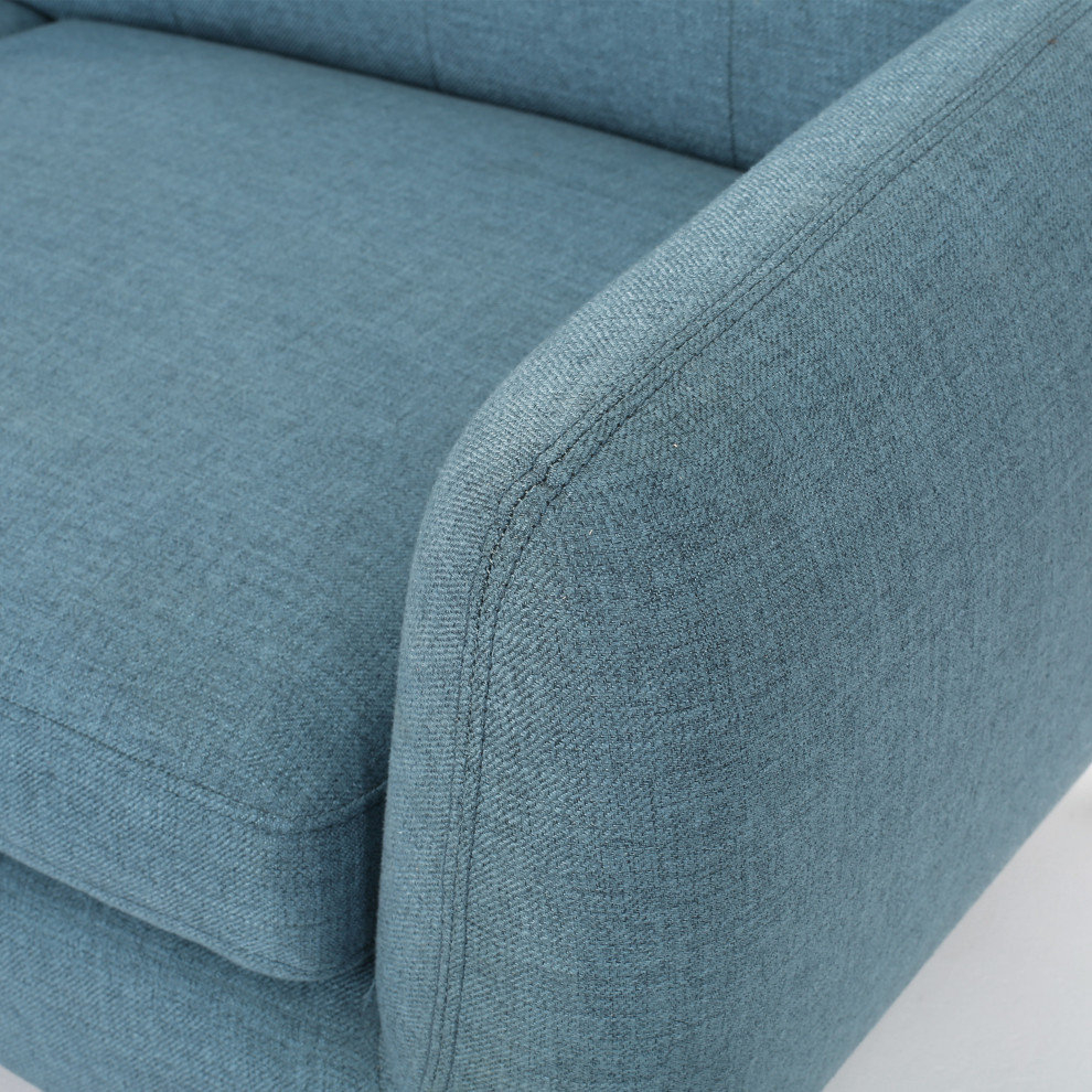 Gdf Studio Joseline Mid Century Modern Petite Fabric Sofa - Midcentury ... with regard to Why the GDF Studio Joseline Petite Sofa in Blue is a Compact Comfort Champion
