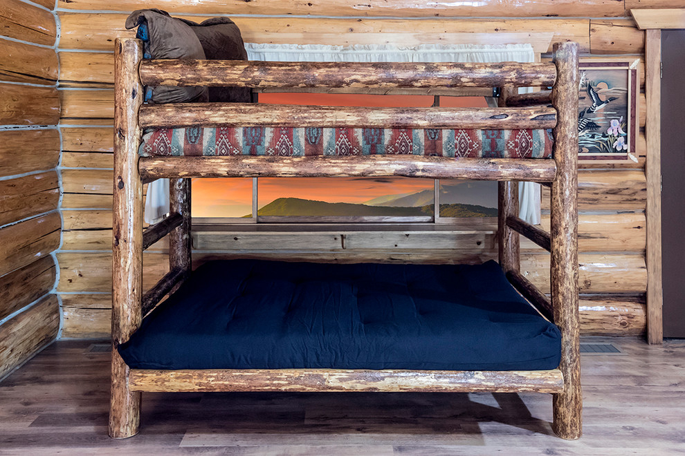 Glacier Country Collection Twin Bunk Bed Over Full Futon - Rustic ... with Maximizing Space The Glacier Country Bunk Bed Futon Solution