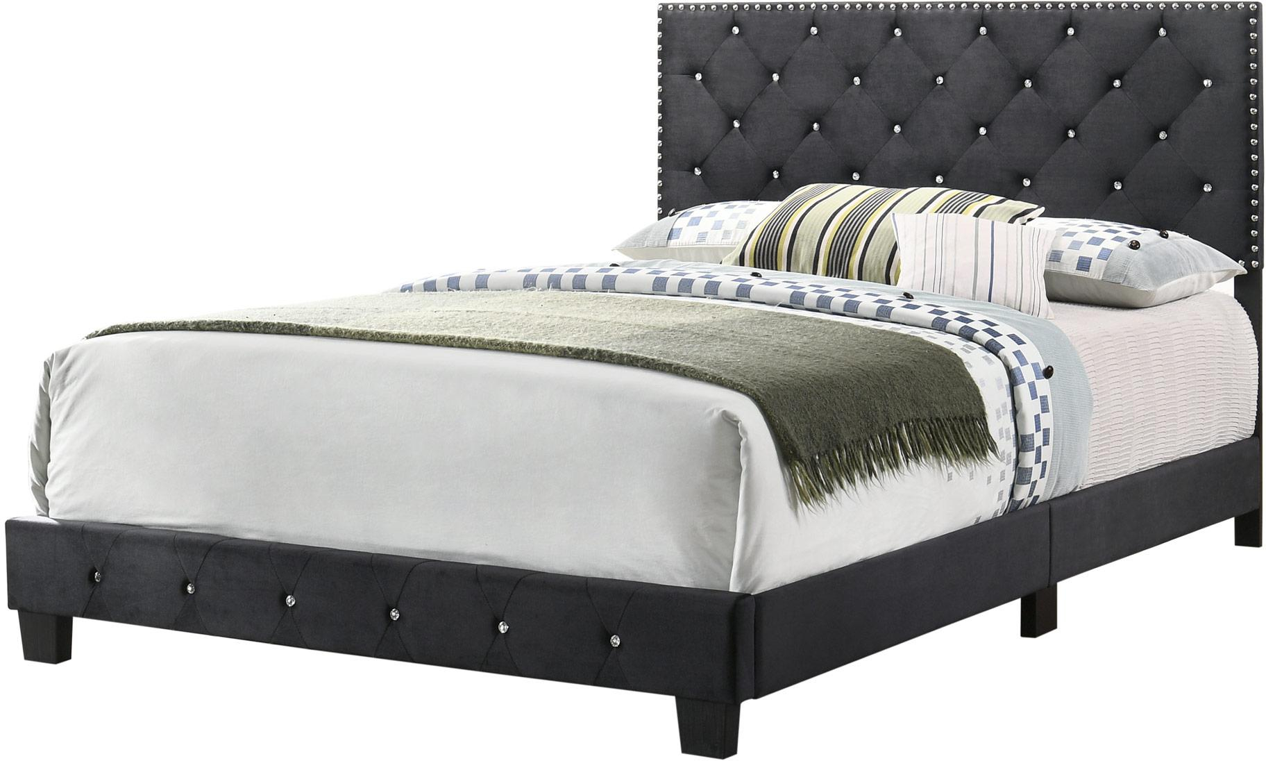 Glory Furniture Suffolk Full Bed, Black | 1Stopbedrooms inside What Makes the Glory Furniture Suffolk Full Bed in Pink a Popular Choice