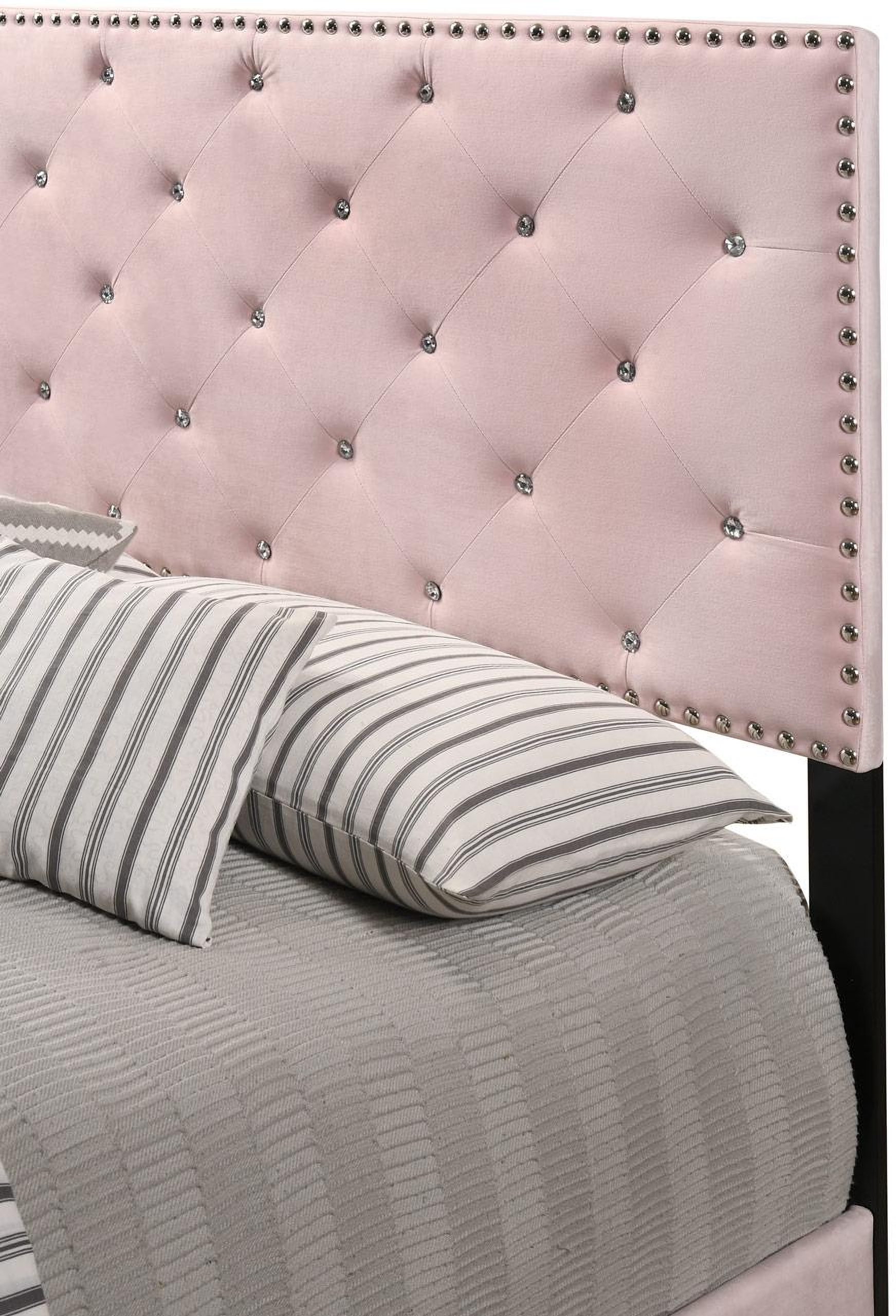 Glory Furniture Suffolk G1406-Fb-Up Full Bed, Pink - 1Stopbedrooms. inside