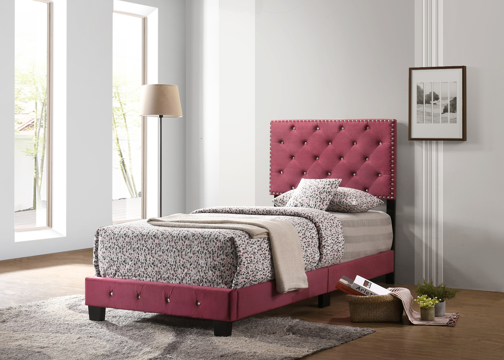Glory Furniture Suffolk Twin Bed, Gray | 1Stopbedrooms pertaining to