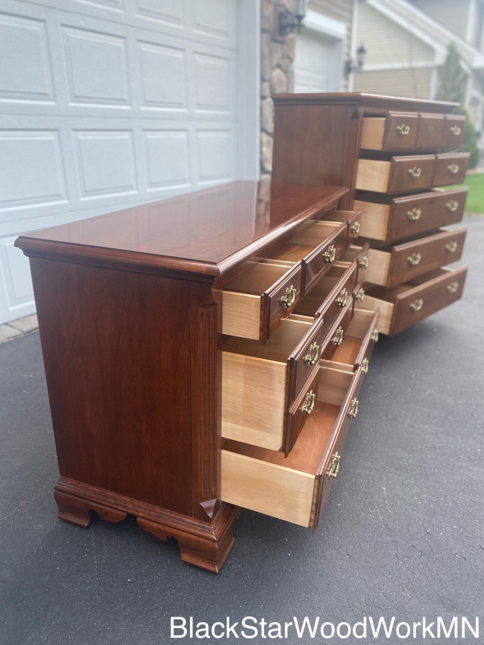 Gorgeous Set Of 2 Thomasville Solid Cherry Dressers Collector ... regarding Navigating the World of OMG Dressers Expert Insights for Collectors