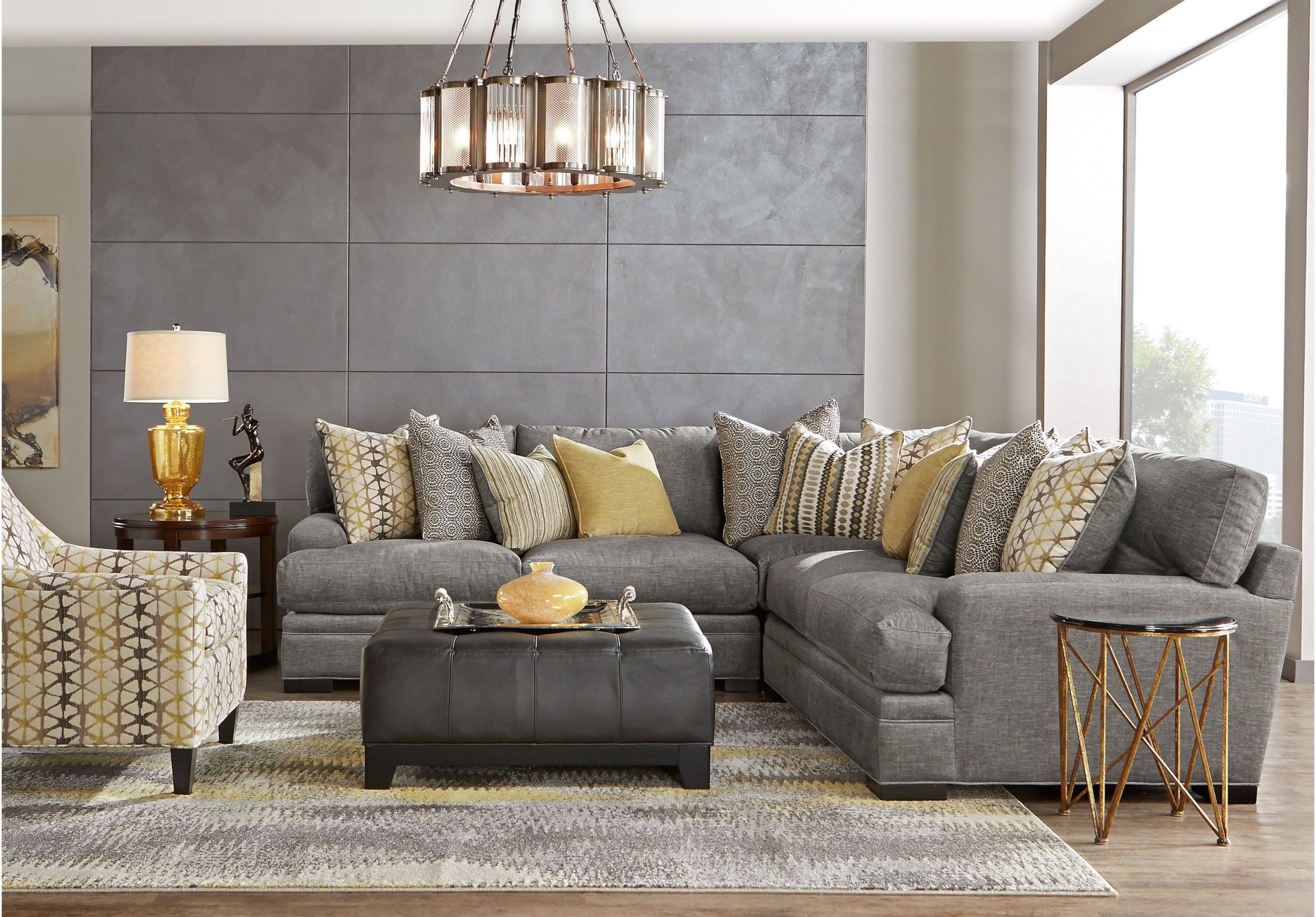 Grey Fabric Sectional Sofa At John Sales Blog with regard to