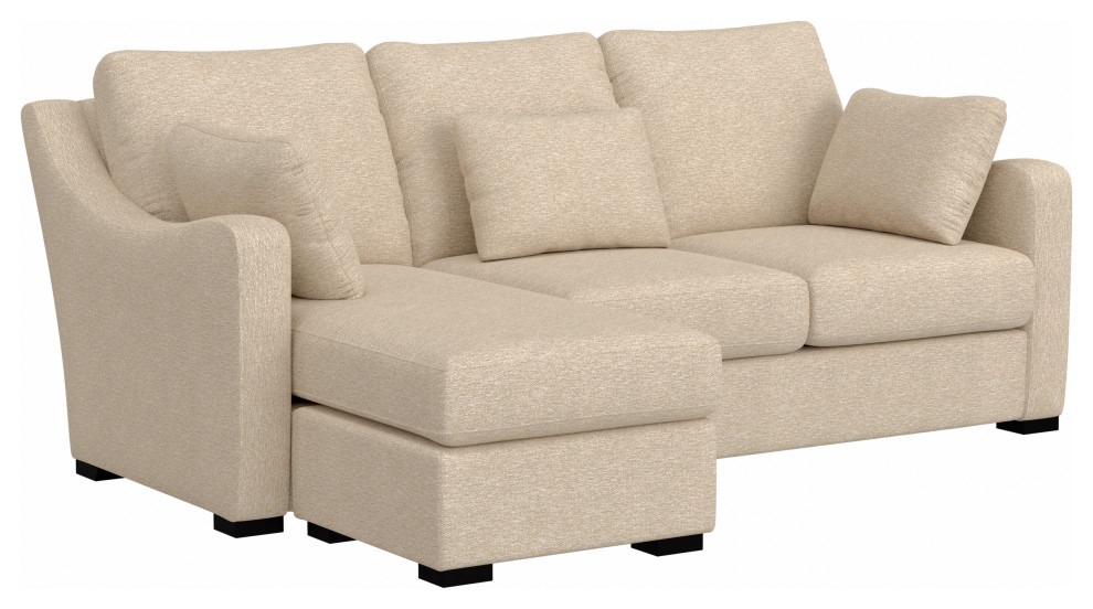 Hillsdale York Upholstered Sectional Chaise, Sectional - Transitional ... regarding Mastering Your Space The Hillsdale Alamay Reversible Sectional Explained