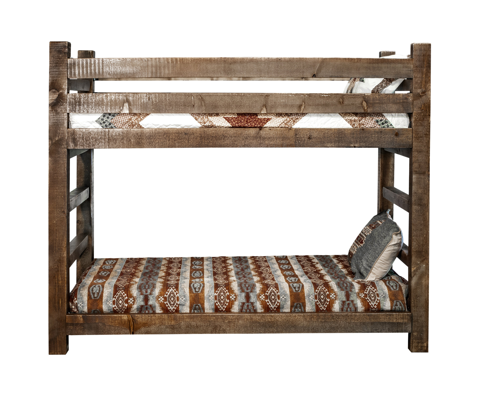 Homestead Collection Twin Over Twin Bunk Bed - Rustic - Bunk Beds - By ... with regard to The Enduring Appeal of Stain/Clear Lacquer Finishes on Bunk Beds