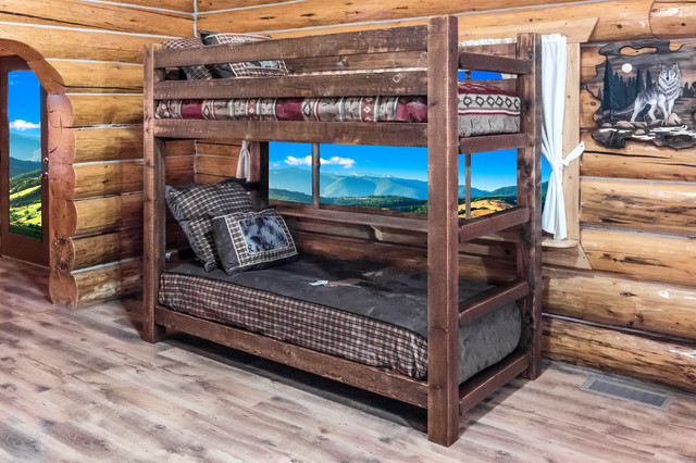 Homestead Collection Twin Over Twin Bunk Bed - Rustic - Bunk Beds - By ... with regard to