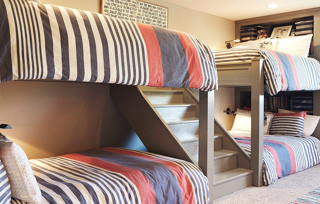 How To Maximize Space In A Multi-Use Room | Bed Design, Maximize Space ... for Maximizing Your Space with Green Double Stack Rainbow Lockers