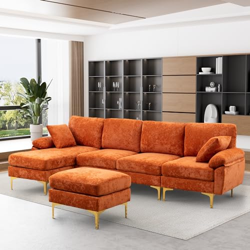 I Tested The Luxurious Velvet Sofa Set For My Living Room - Here's Why ... with Discovering the Allure of the Orange Velvet Kalenga Sectional