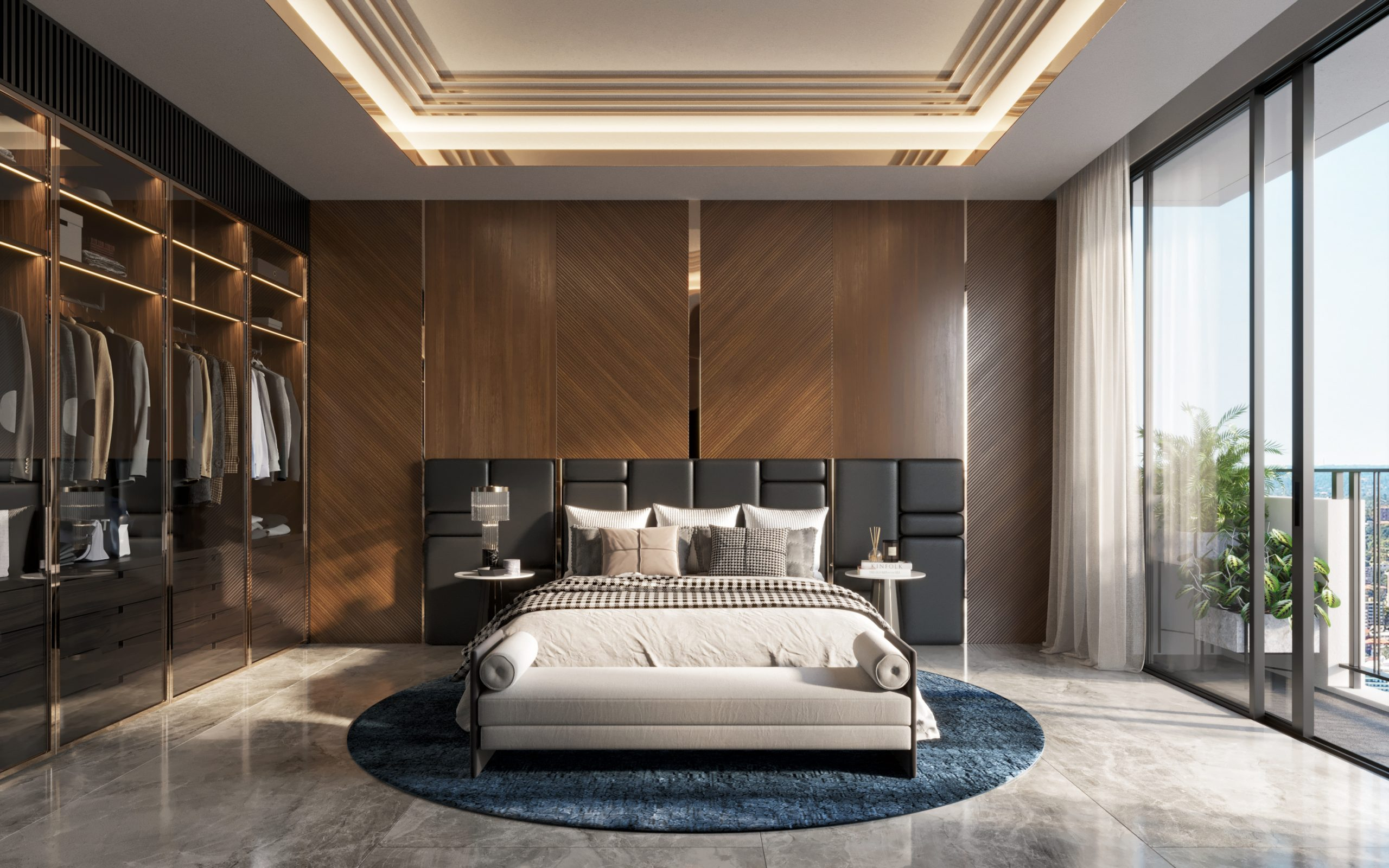 Inspiring Bedrooms And Closets Designs: Dream In Style for Creating a Dreamy Bedroom with a White 70.9" Sliding Door Wardrobe
