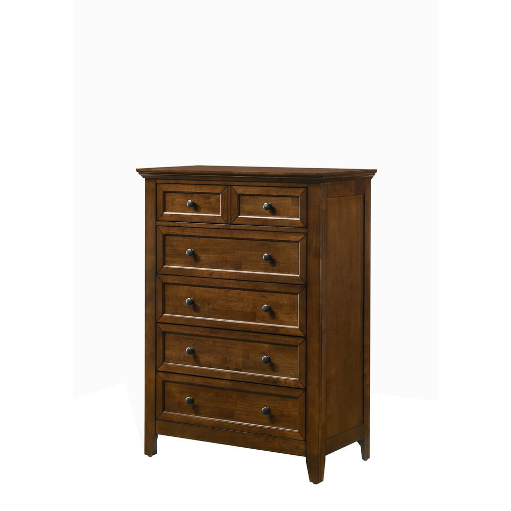 Intercon Furniture San Mateo Youth 5-Drawer Transitional Wood Chest In ... for Finding the Perfect Fit The San Mateo Youth Dresser in Tuscan Style