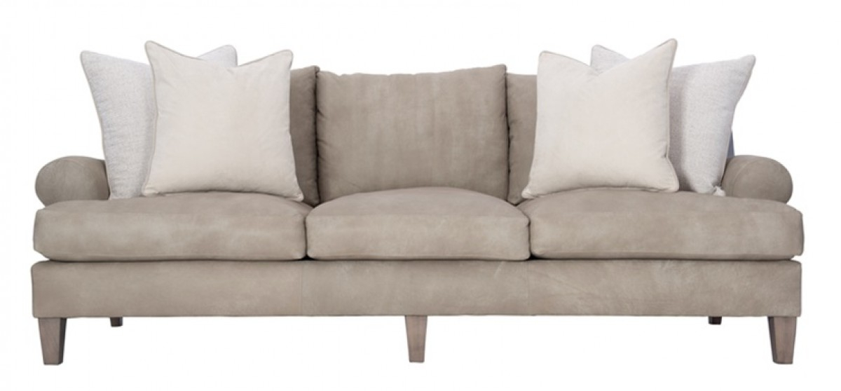 Isabella Sofa (Leather) | Bernhardt | Chanintr within Exploring the Comfort and Style of the Isabella 93" Beige Sofa