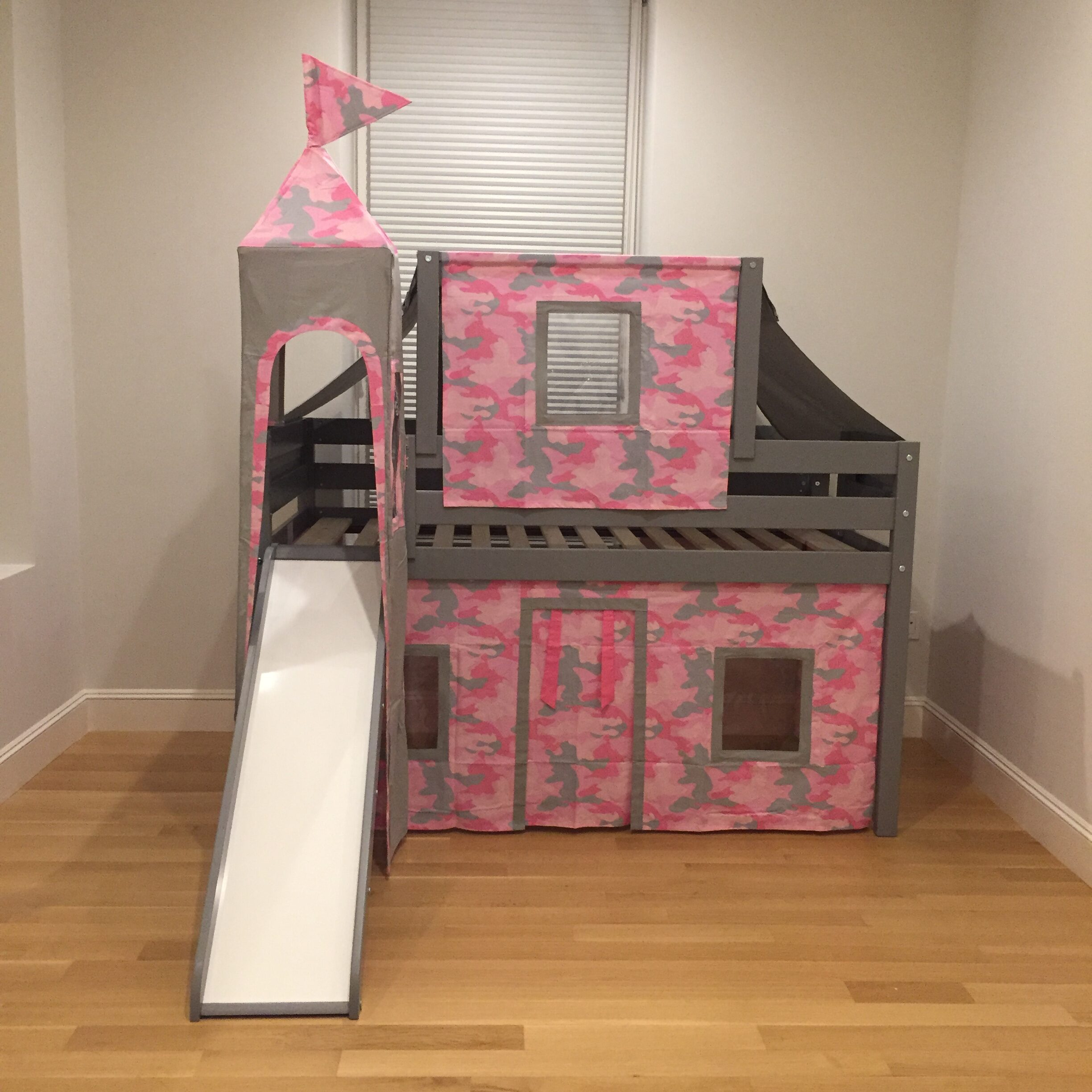 Jackpot Kids Princess Low Loft Bed With Slide Assembly Instructions And ... with Exploring the Benefits of a Low Loft Bed with Shelving
