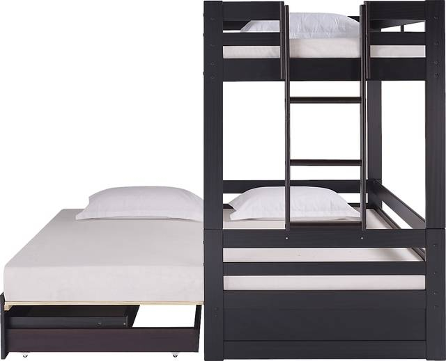 Jariden Espresso Dark Wood Twin/Twin Bunk Bed | Rooms To Go with Maximizing Space and Style with the Heartland Twin/Twin Espresso Bunk Bed