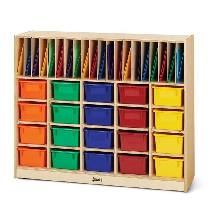 Jonti-Craft® 40 Compartment Manufactured Wood Cubby | Classroom ... regarding
