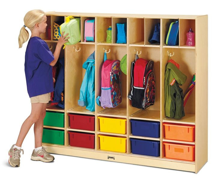 Jonti-Craft® Large Locker Organizer – With 10 Colored Tubs | Locker ... intended for