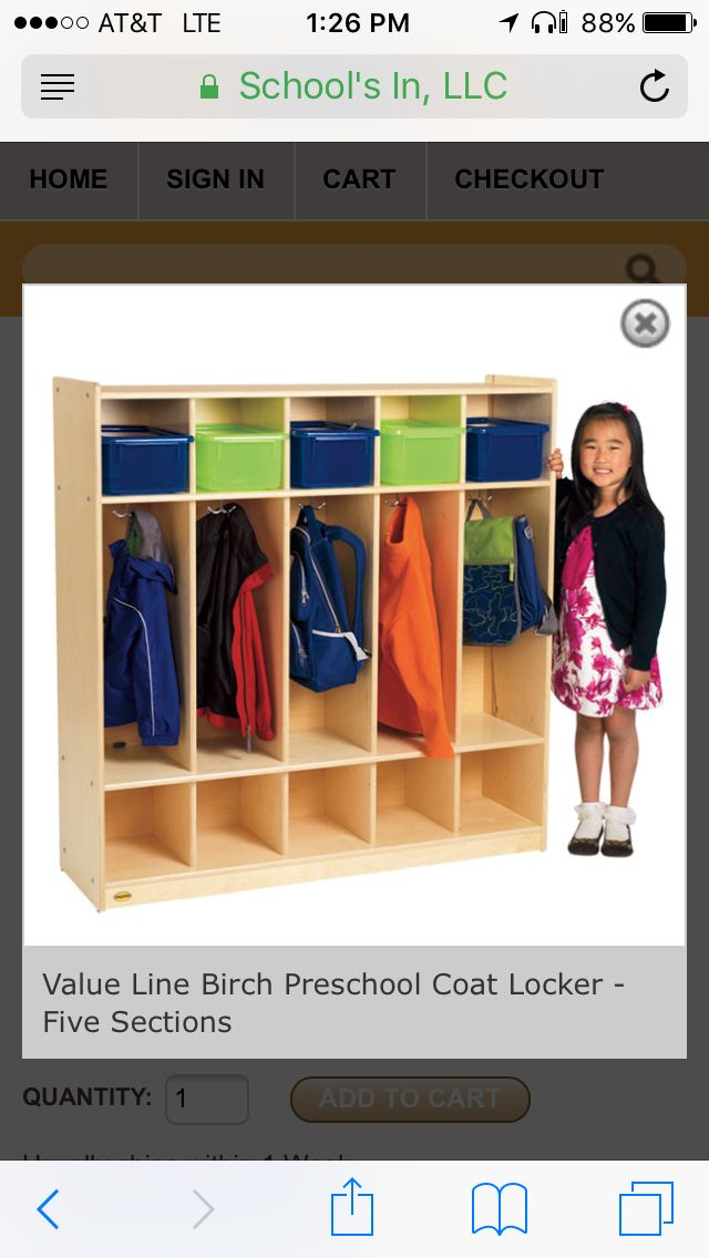Jonti Craft Wooden Lockers 5 Slots | Wooden Lockers, Lockers, Shelving Unit for