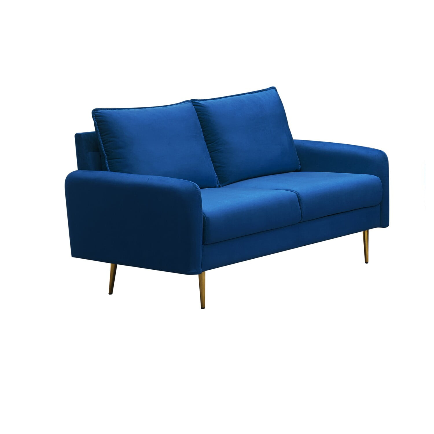 Kingway Furniture Almor Velvet Living Room Loveseat In Space Blue ... in Elevate Your Space The Kingway Furniture Almor Velvet Sofa in Army Green