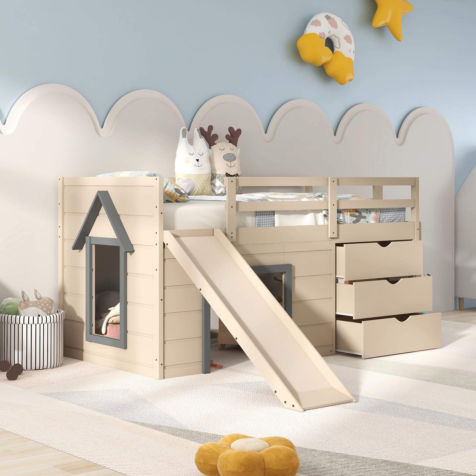 From Playtime to Study Time How a Twin Low Loft Bed Transforms a Child’s Space