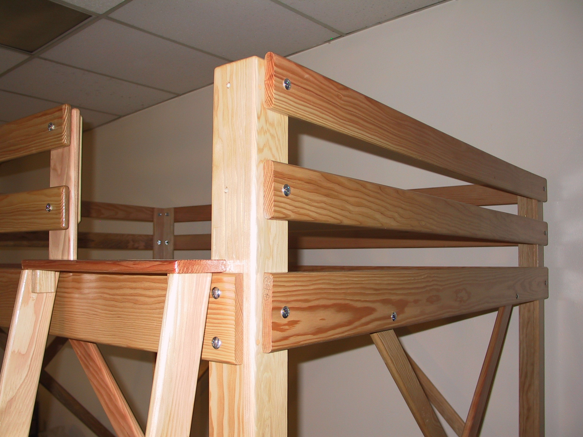 Lacquer Wood Loft Bed Finish, Twin, Full, Queen &Amp; Extra Long Low Beds inside