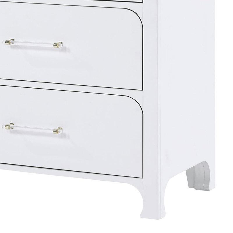 Latitude Run® 6-Drawer Dresser Pearl White | Wayfair pertaining to