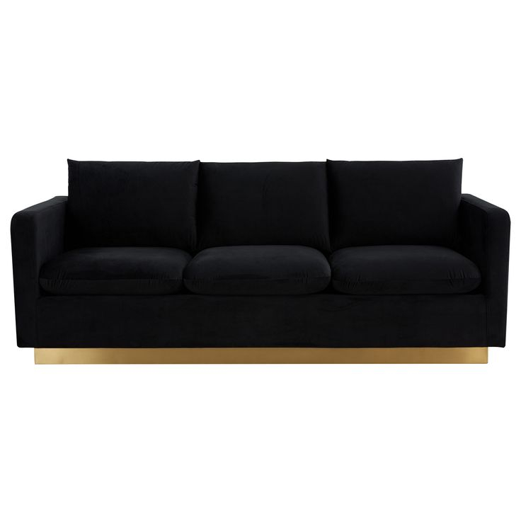 Leisure Mod Nervo Black Sofa Ns83Bl with Understanding the Comfort and Style of the Nervo Velvet 3-Piece Sofa
