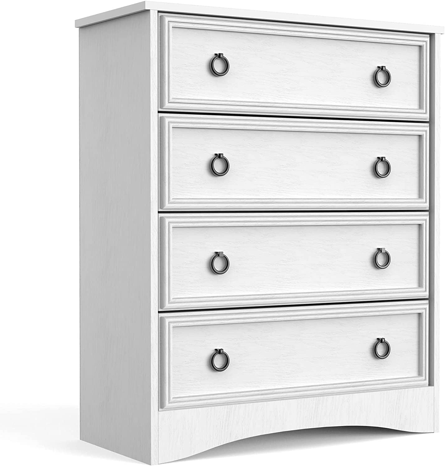 Lghm 4 White Drawer Dresser,Modern Wood Chest Dresser For Bedroom ... pertaining to How a Pure White Wood Chest Can Brighten Your Living Space