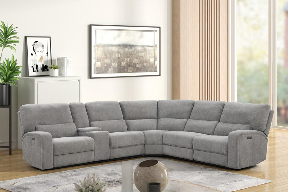 Lilola Home - Anthony 114" Wide Light Gray Chenille Fabric Power ... with Why the Lilola Home Simona Sectional is a Game Changer for Comfort