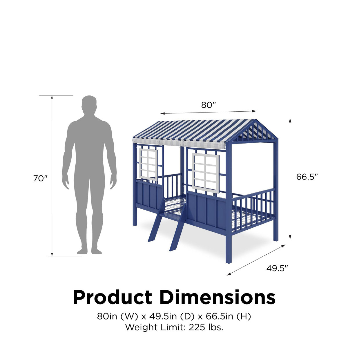Little Seeds Rowan Valley Forest Metal Twin Loft Bed & Reviews | Wayfair regarding