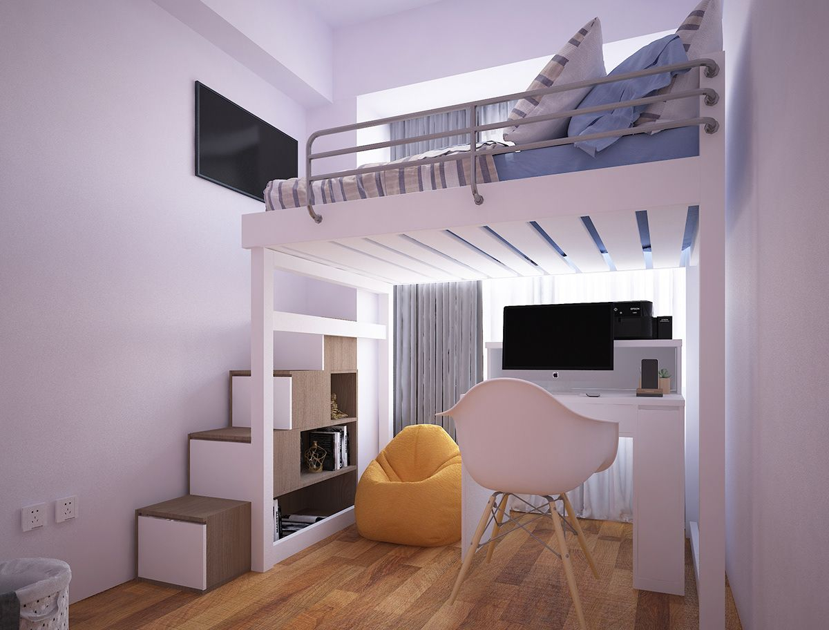 Loft Type Bedroom Design - Kristine Grimaldo | Loft Style Bedroom, Loft ... intended for