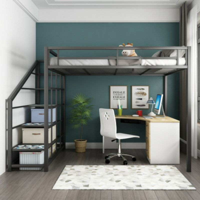 Loftbedsg - Space Saving Metal Loft Bed Bunk Mini Loft Small Space ... pertaining to