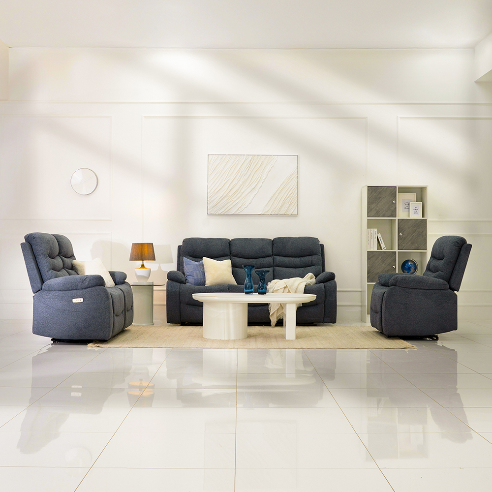 Manhattan Electric Recliner Sofa Set -Grey – Royal Furniture throughout Insights into the Durability of the Manhattan Comfort Ulka Sofa