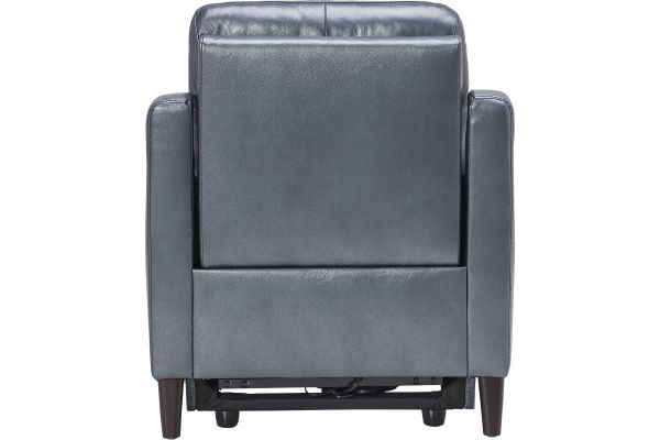 Marco Blue Dual Power Leather Recliner At Gardner White intended for Investing in Lasting Style How to Care for Your Marco Power Recliner