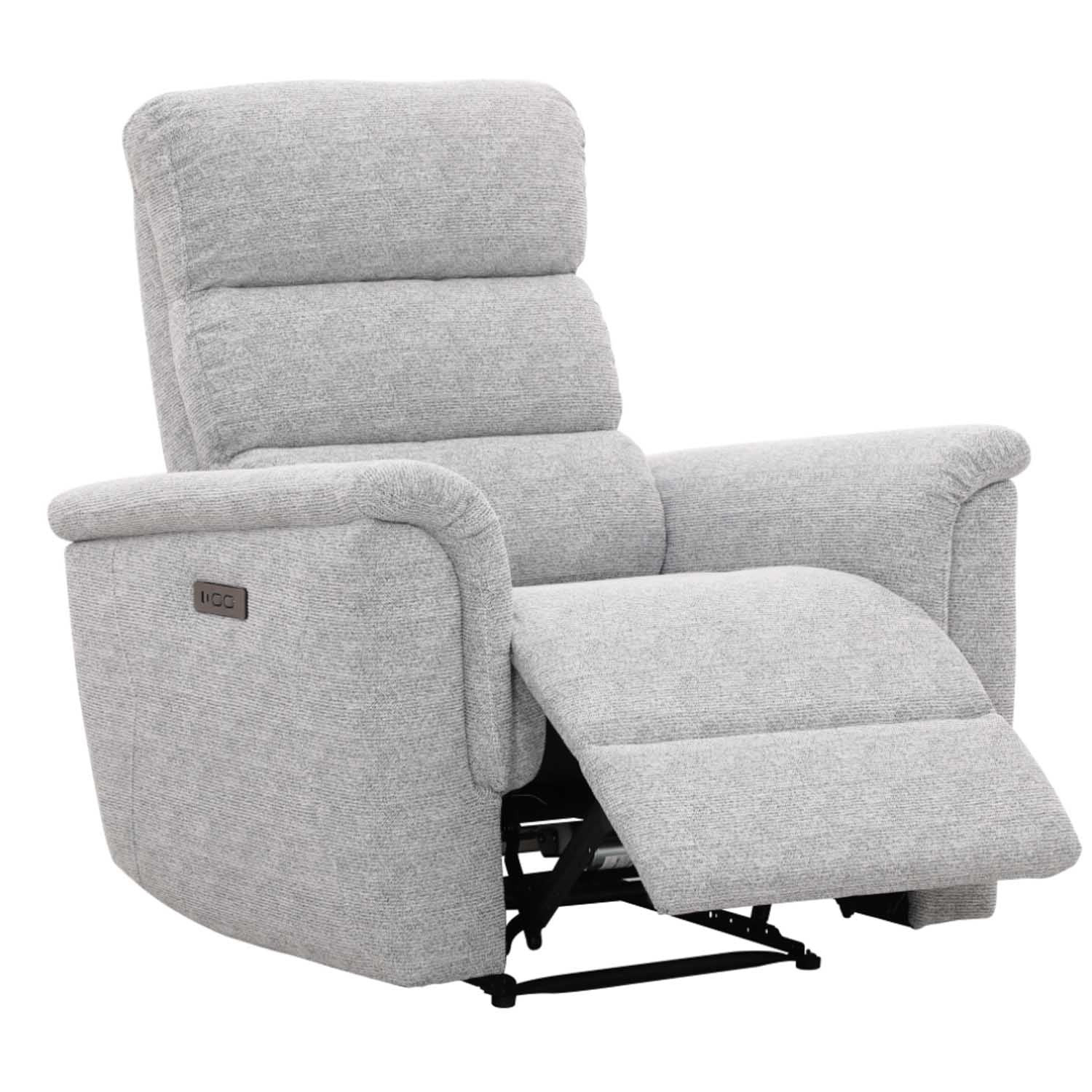 Marco Fabric Electric Power Armchair Recliner-Grey for