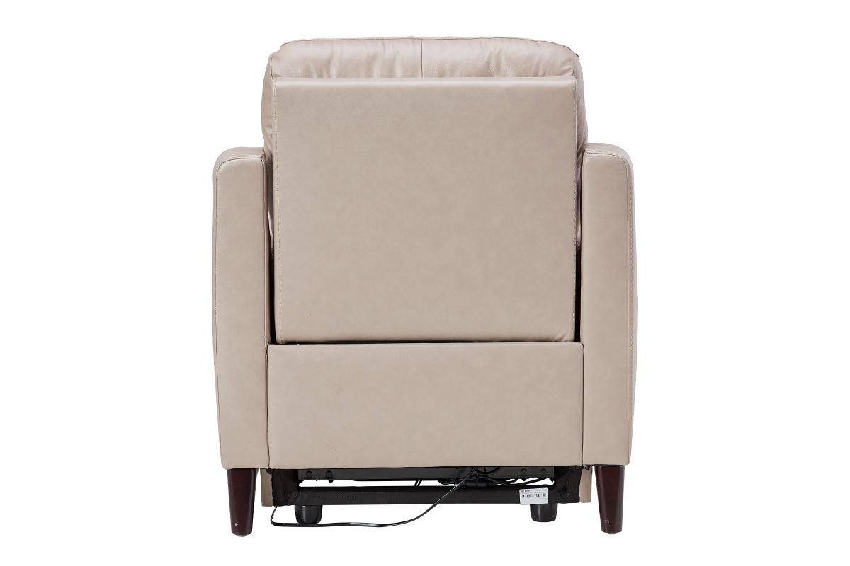 Marco Sand Dual Power Leather Recliner At Gardner White regarding