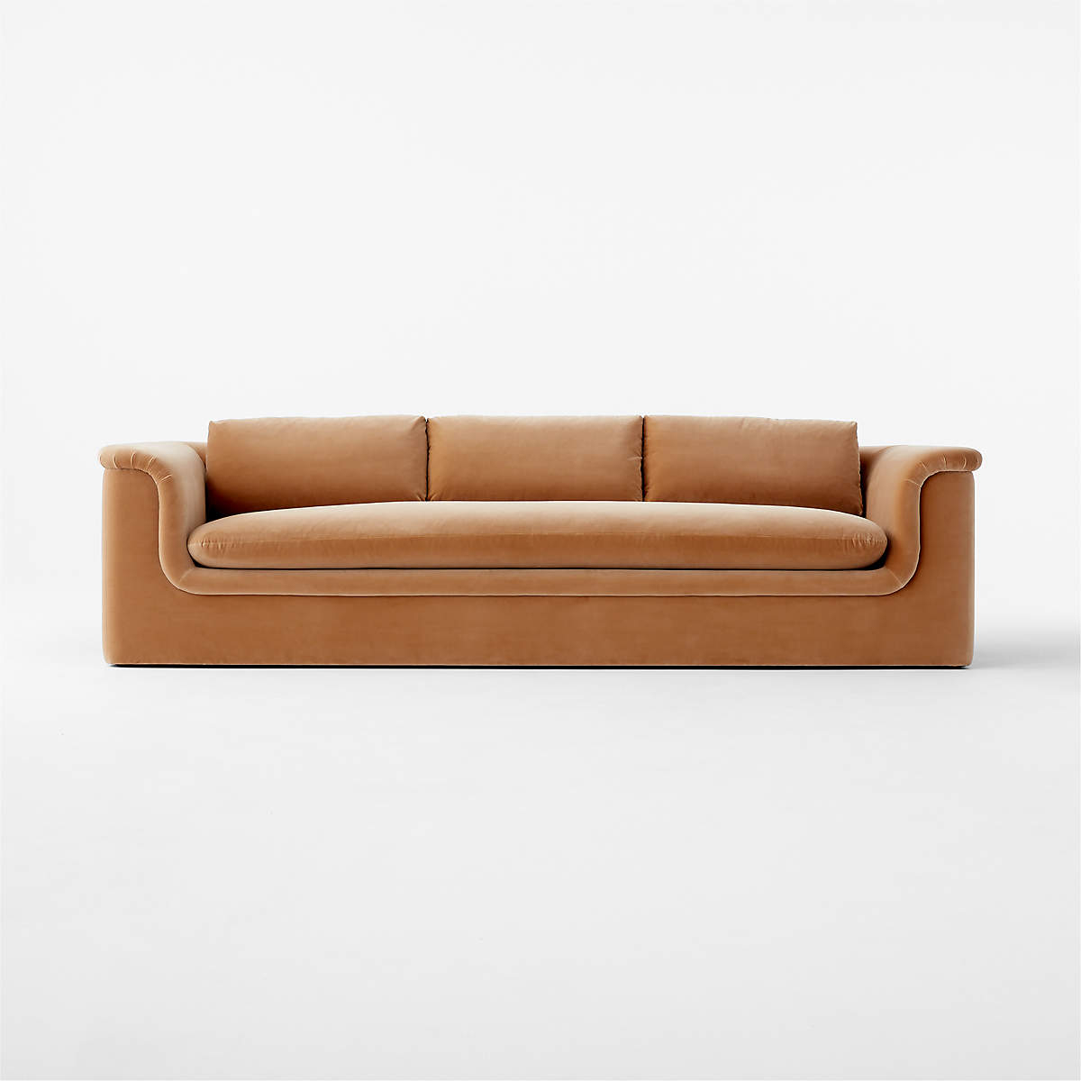 Mardones 103" Camel Brown Velvet Sofa + Reviews | Cb2 Canada with regard to Styling Your Home Around the Versatile Mason 85" Camel Brown Beige Sofa
