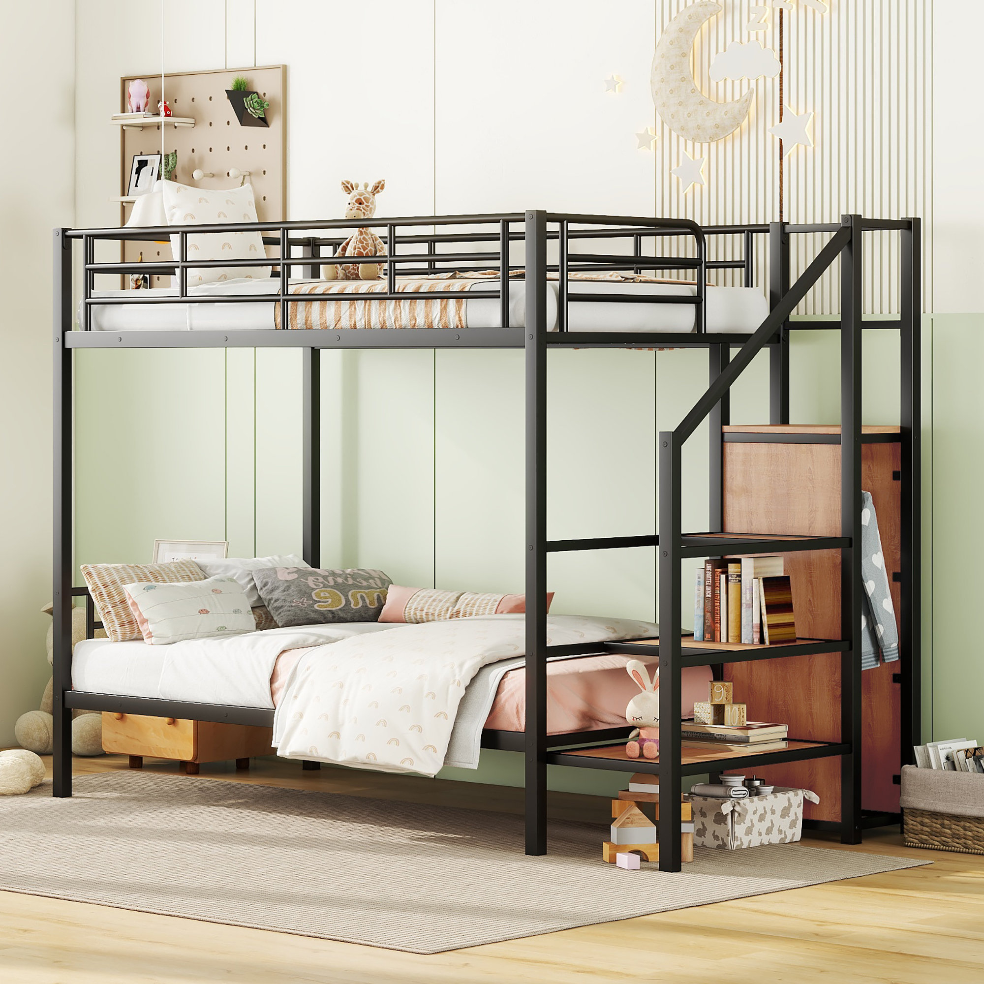 Mason &Amp; Marbles Adrastus Kids Bunk Bed | Wayfair with regard to
