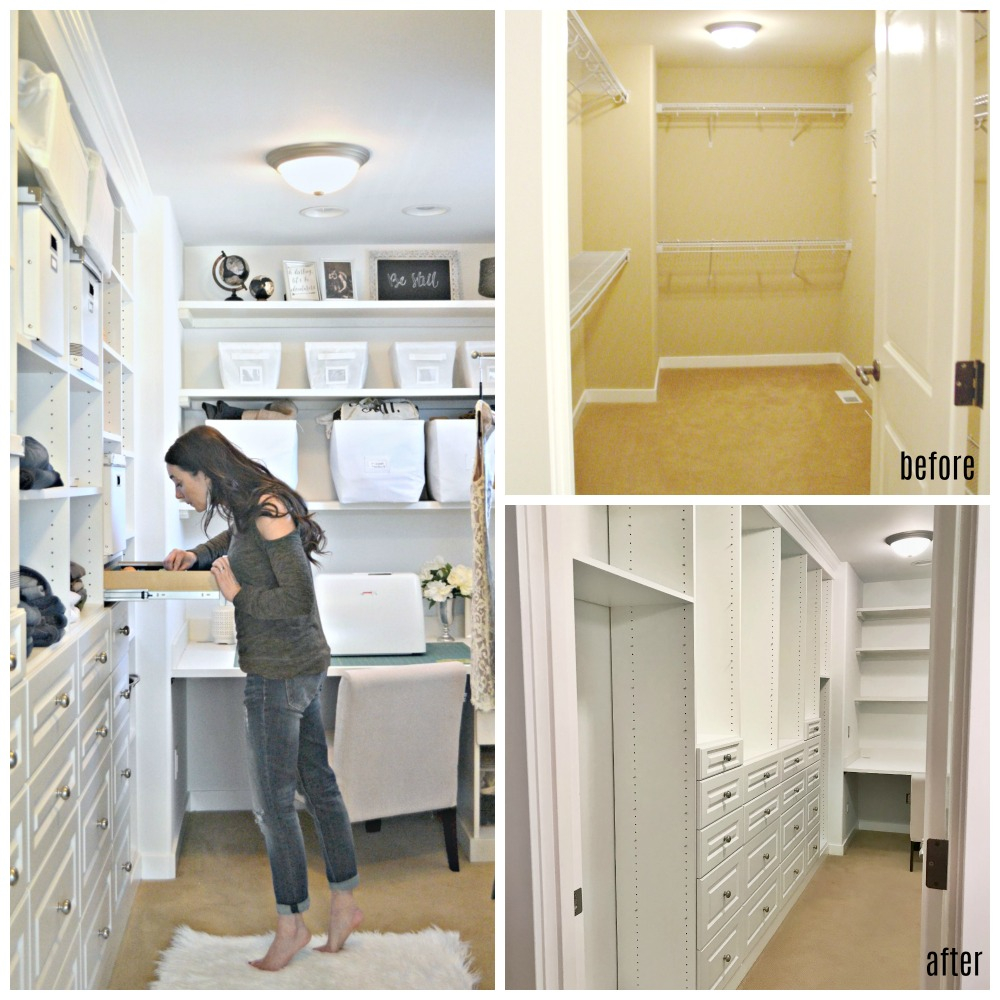 Master Bedroom Closet Diy Built-In Transformation inside