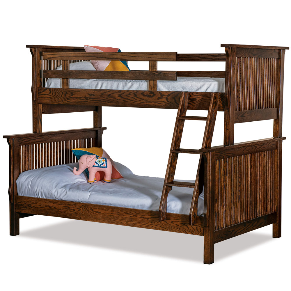 Mission Amish Bunkbed - Amish Bedroom Furniture | Cabinfield in