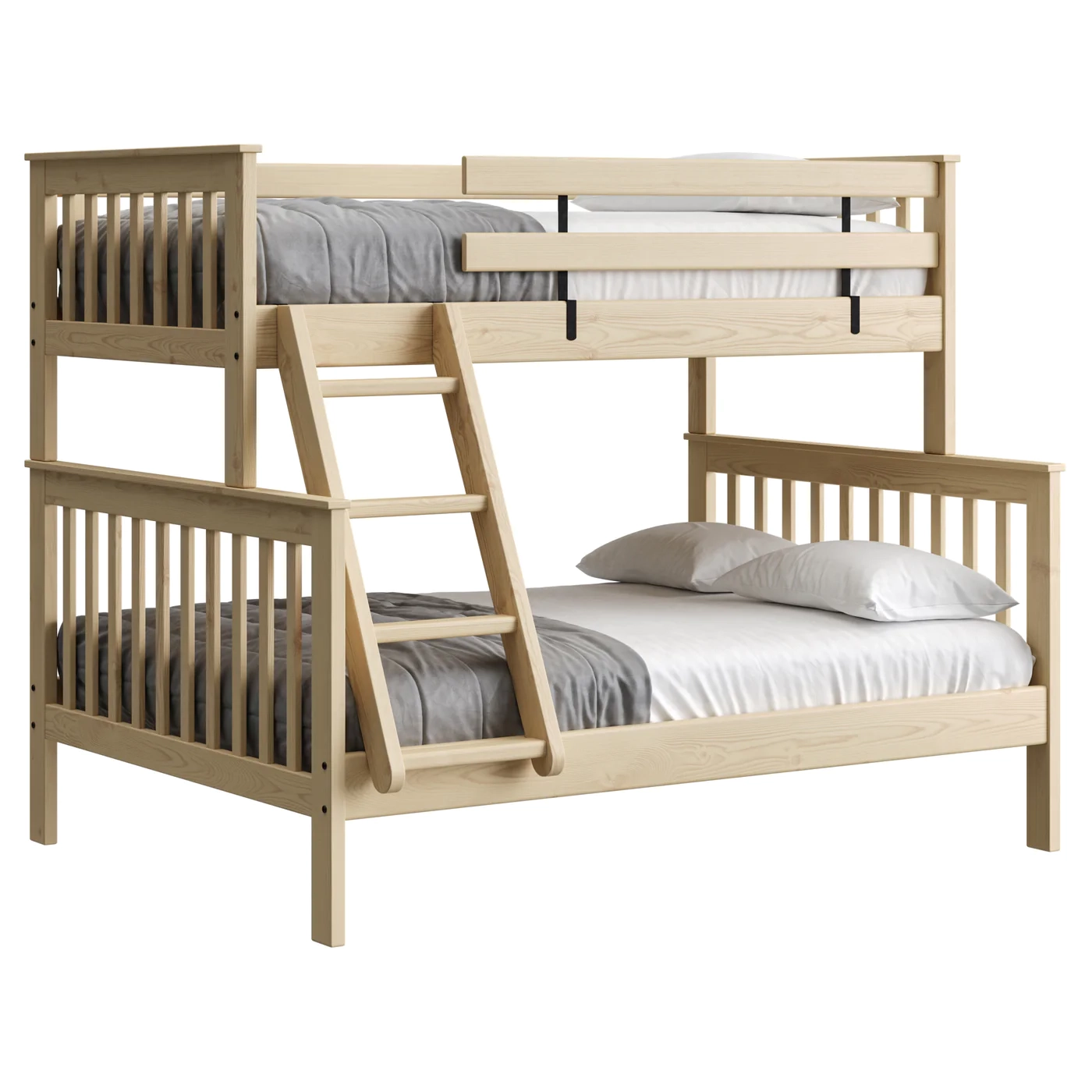 Mission Bunk Bed - Twin/Double - Futon D’or - Natural Mattresses regarding