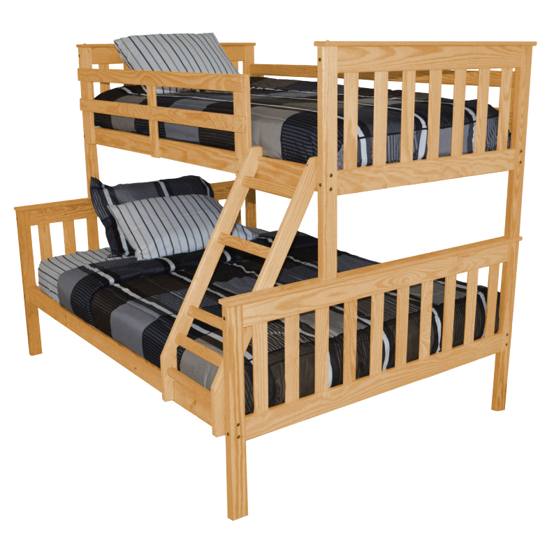 Mission Twin-Over-Full Bunk Beds | Geitgey's Amish Country Furnishings within