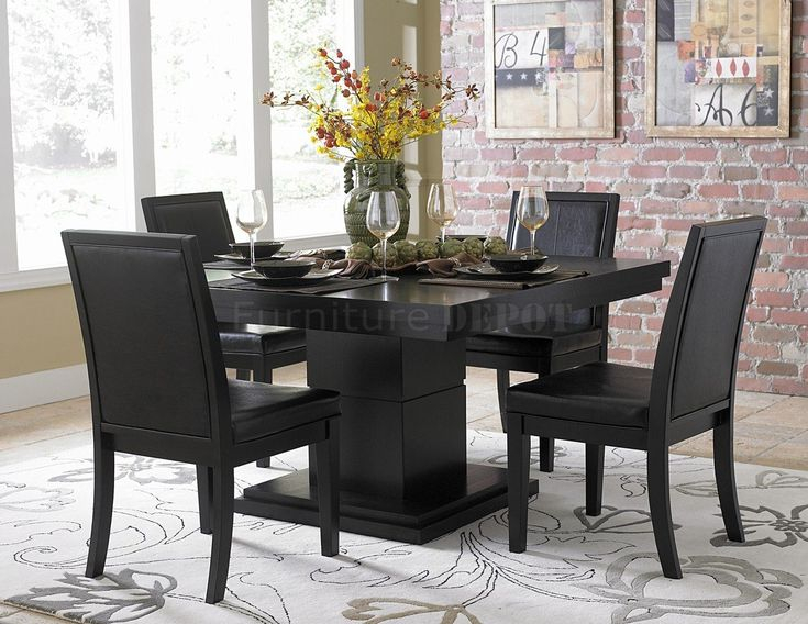 Modern Black Dining Room Sets - Elegant Home Decor Inspiration intended for