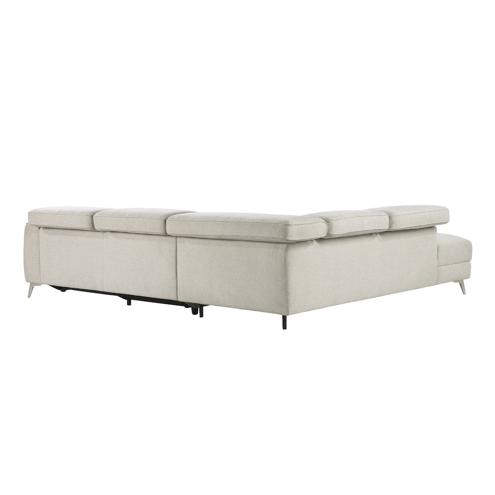 Modern Lexicon Bienvenue Textured Fabric 2-Piece Power Reclining ... inside Styling Your Space with the Beige Lexicon Bienvenue Reclining Sectional