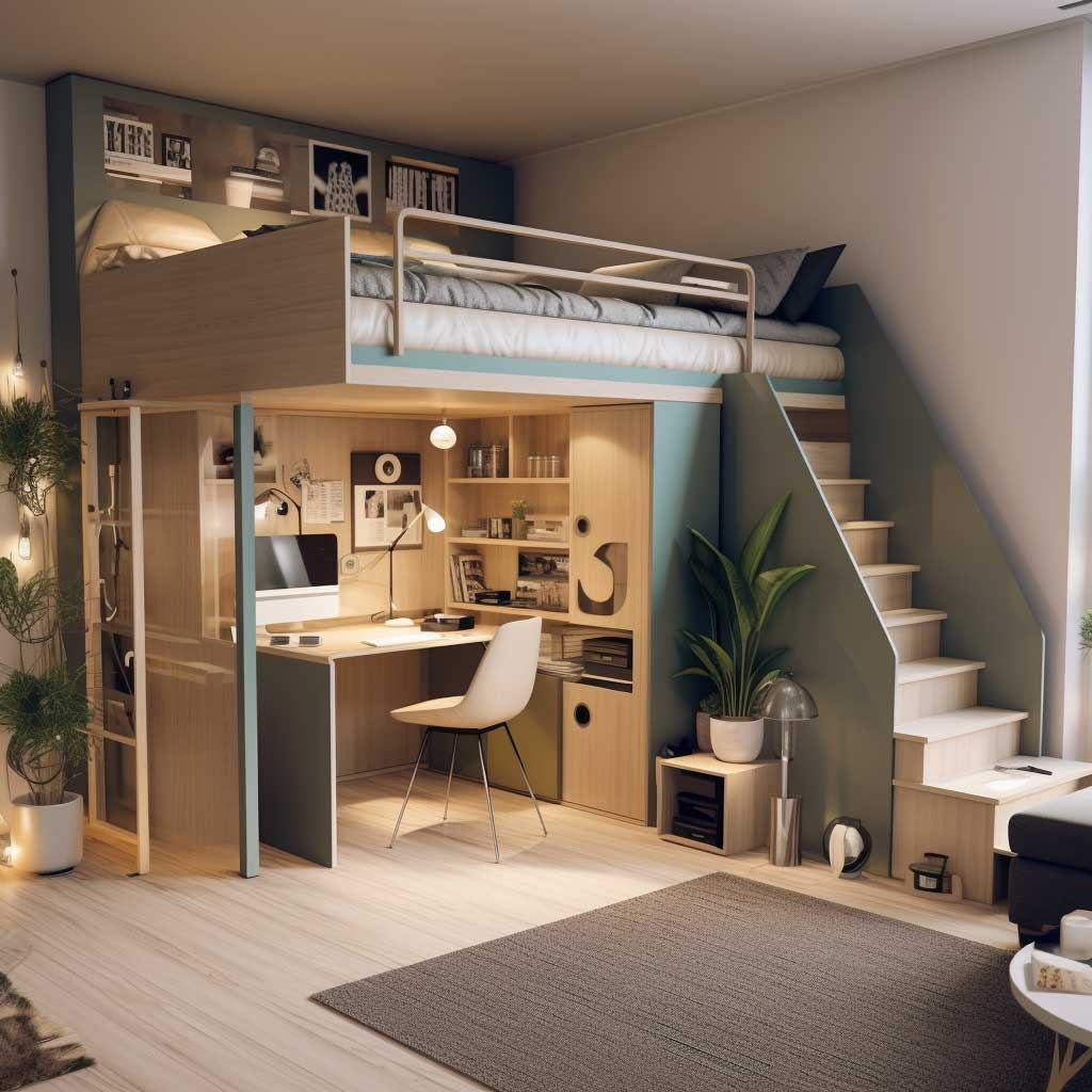 Modern Loft Bed Ideas For Stylish And Functional Spaces pertaining to Maximizing Space and Style with the Grayl Finish Loft Bed