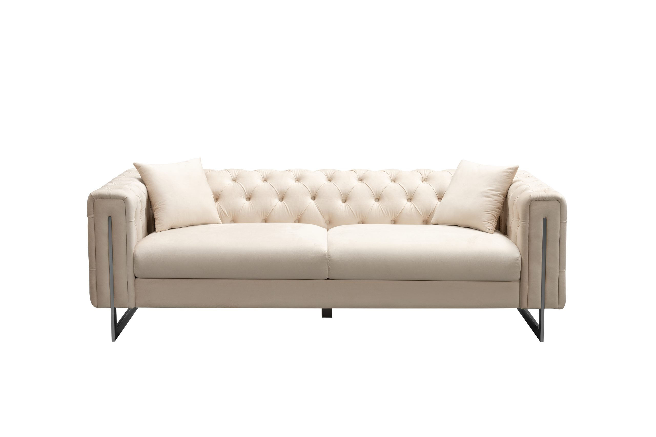 Modern Tufted Sofa And Love Seat - Modern Home Furnishings regarding How to Style Your Erin Contemporary Tufted Sofa Beige
