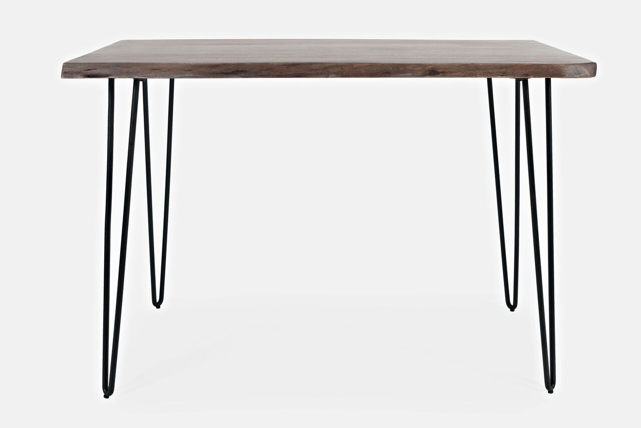Natures Edge 52 Inch Solid Acacia Counter Height Dining Table In Slate ... with regard to