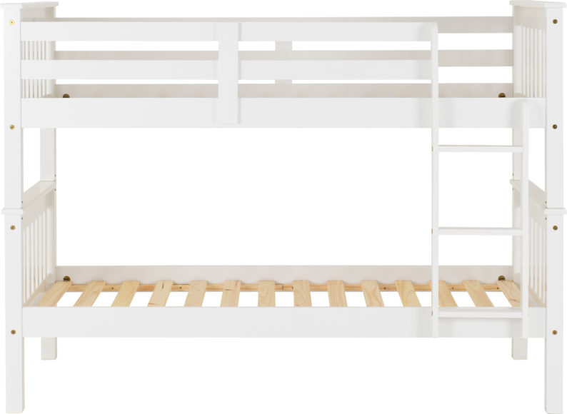 Neptune 3' Bunk Bed - White within