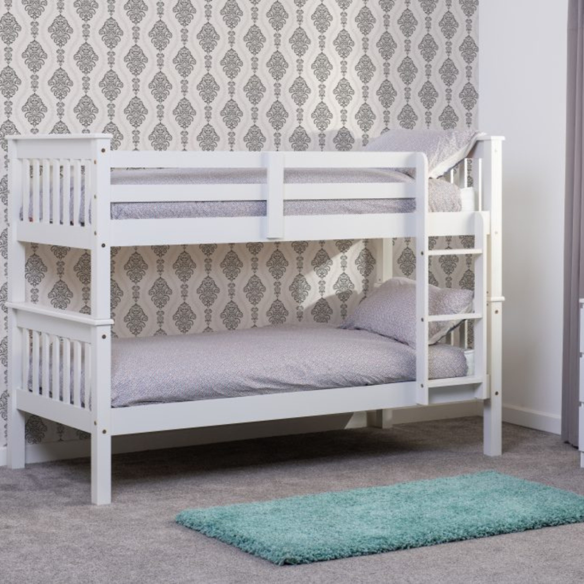 Neptune 3Ft Bunk Bed - White in Unpacking the ACME Neptune Bunk Bed White & Chocolate Design