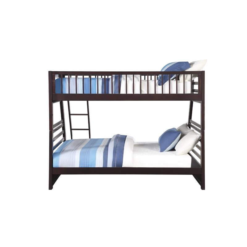 New Acme Jason Twin-Over-Queen Size Bunk Bed Frame With Ladder, And ... with The Practicality of the ACME Jason Twin over Full Bunk Bed with Drawers